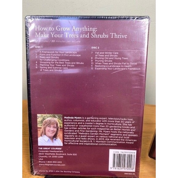 The Great Courses How to Grow Anything Melinda Myers DVDs & Guidebook New Sealed - Picture 6 of 8